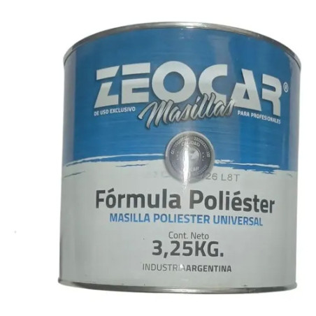 Zeocar masilla poliester con catalizador x 3.25KG