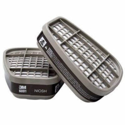 FILTRO x2U CARTUCHOS VAPORES ORGANICOS 3M 6001