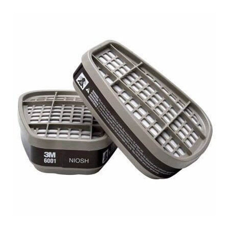 FILTRO x2U CARTUCHOS VAPORES ORGANICOS 3M 6001