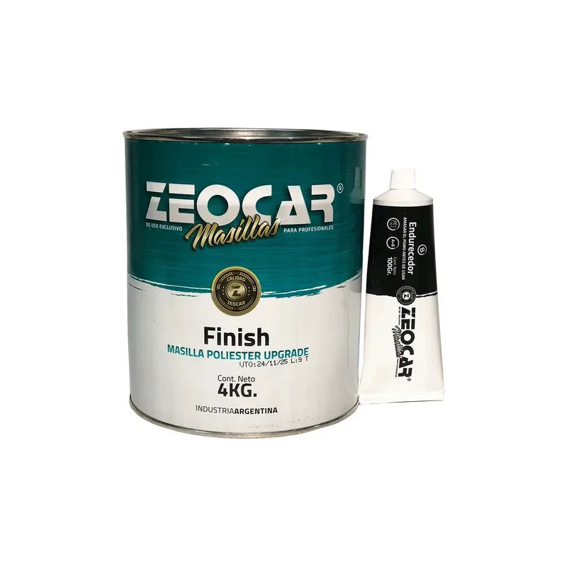 Zeocar masilla finish con catalizador x 4KG