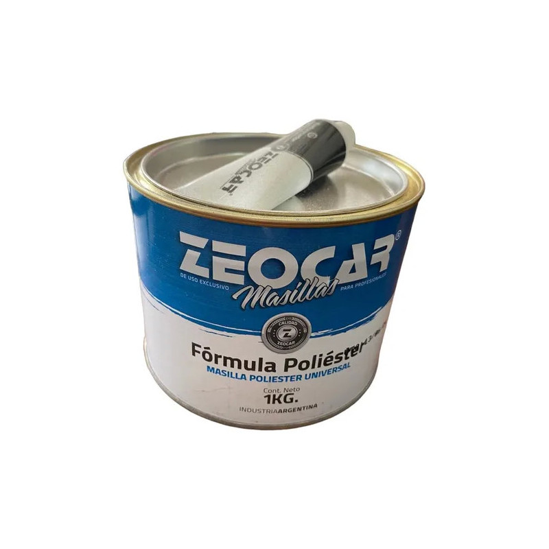 Zeocar masilla poliester con catalizador x 1KG