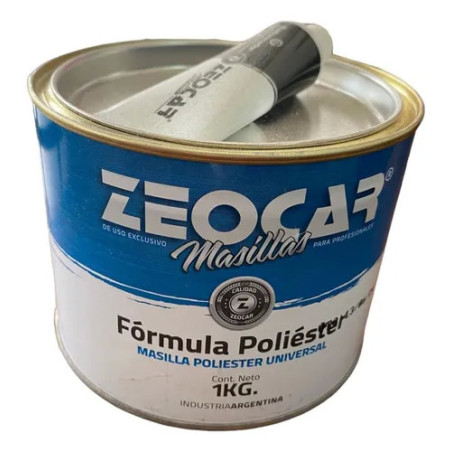 Zeocar masilla poliester con catalizador x 1KG