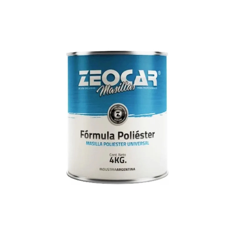 Zeocar masilla poliester con catalizador x 4KG